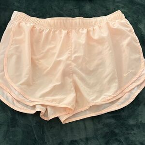 Nike Women's Light Peach dri fit Shorts